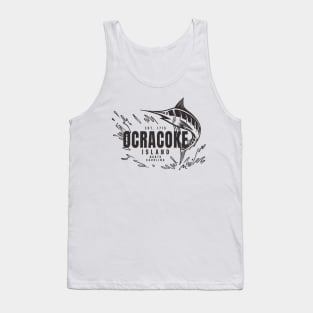 Vintage Marlin Fishing at Ocracoke Island, North Carolina Tank Top